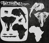 African Elephant - Tattoo Pro Stencils