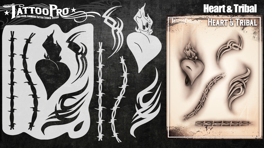 Heart &amp; Tribal – Tattoo Pro Stencils
