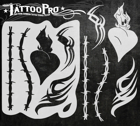 AEROSPACE Airbrush Stencils - Tribal and Tattoo Series - TR14