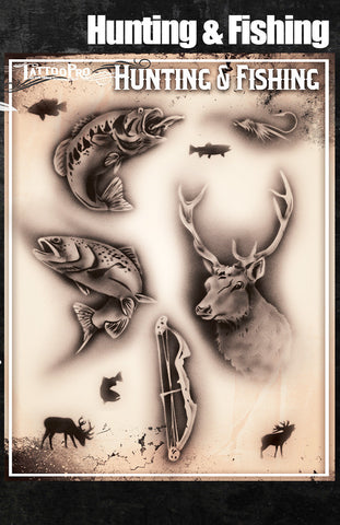 Hunting & Fishing - Tattoo Pro Stencils