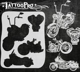 Motorcycles - Tattoo Pro Stencils
