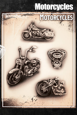 Motorcycles - Tattoo Pro Stencils