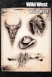 Wild West - Tattoo Pro Stencils
