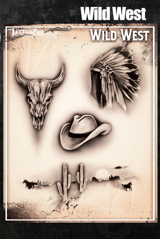 Wild West - Tattoo Pro Stencils